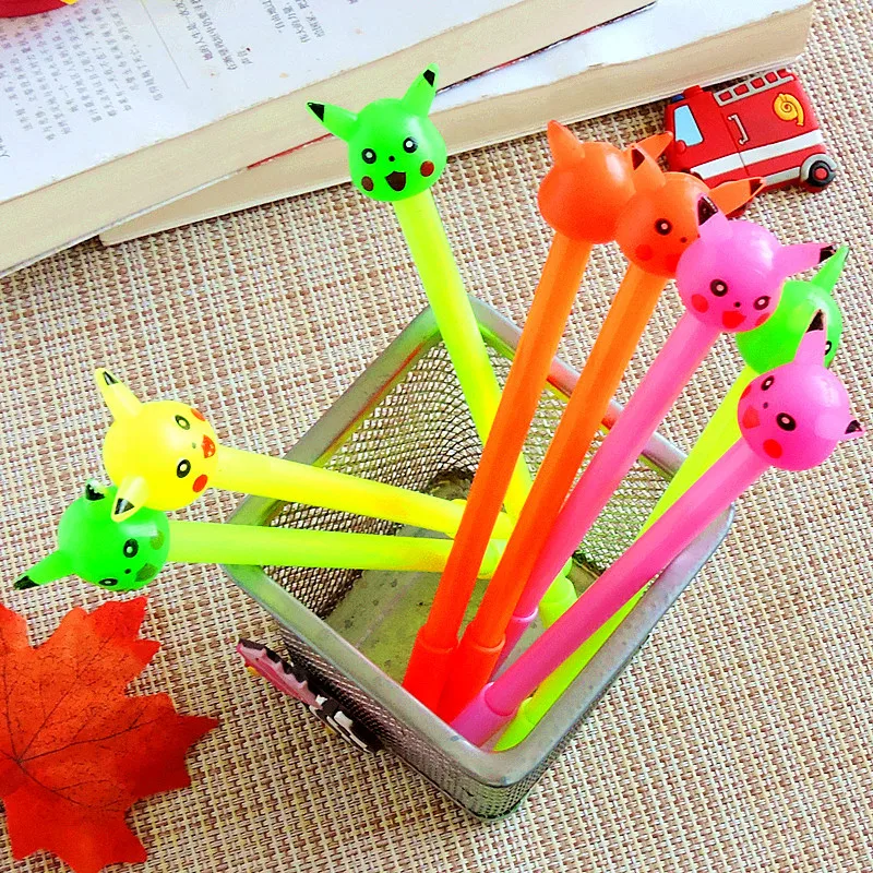 Каваи животное Покемон стираемая ручка 0 38 мм синие чернила Волшебная гелевая для