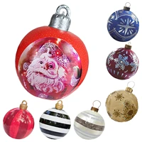 60cm inflatable ball outdoor home garden christmas decoration party ornaments pvc hanging inflatable lantern toy christmas ball