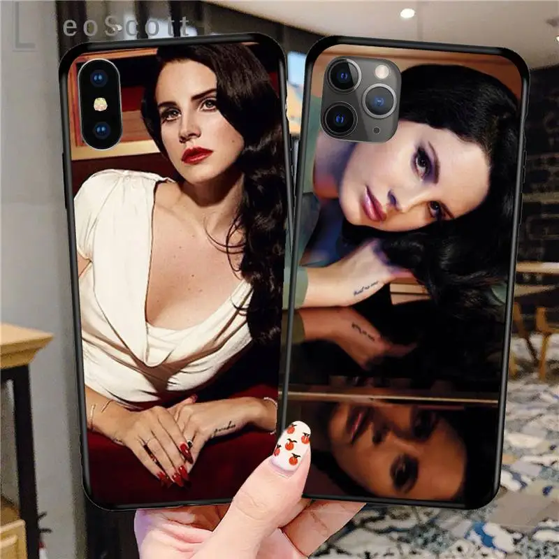 

Sexy singer model Lana Del Rey Phone Case for iPhone 11 12 pro XS MAX 8 7 6 6S Plus X 5S SE 2020 XR Cover Funda Shell