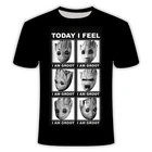 Футболка мужская с 3D-принтом, с изображением героев мультфильма Галактика