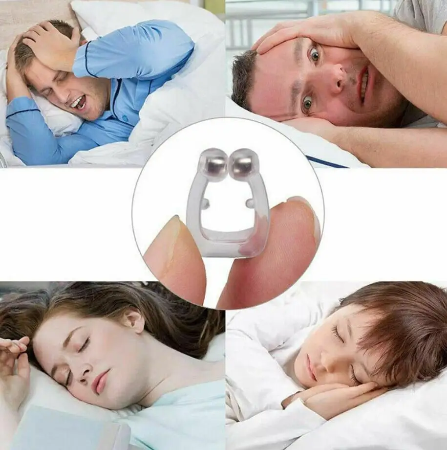 Силиконовый Магнитный против храпа дышать зажим для носа стопор от расширители