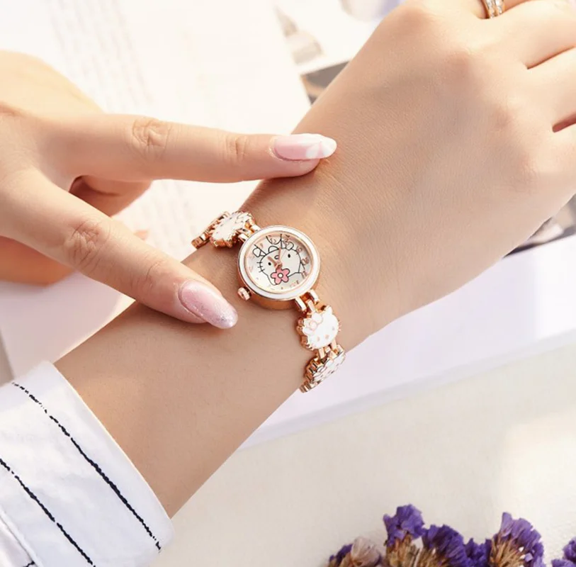 Новинка 2019 детские часы reloj для девочек с милым мультяшным браслетом