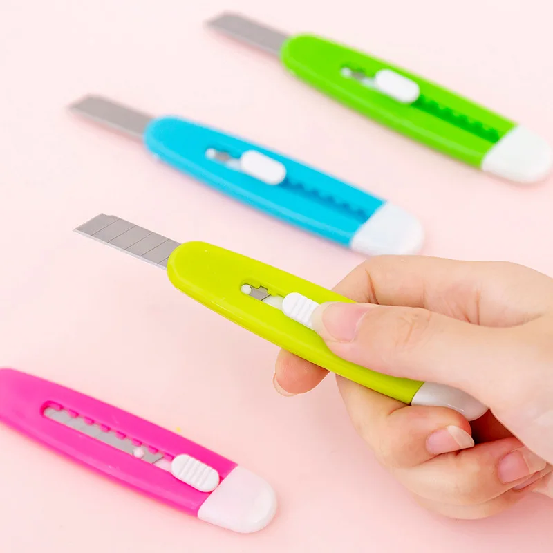 Карамельный цвет вентилятор вы Искусство нож студенческий портативный резак