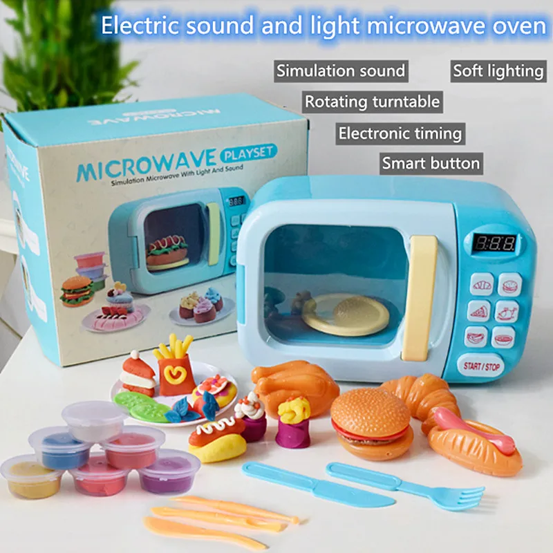 Аналоговая игрушка для кухни вращающаяся печь светодиодный электрическая