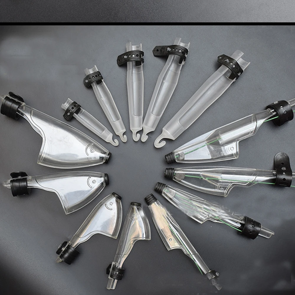 1 шт. прочный прозрачный пластиковый речной удочка для морской рыбалки колпачок