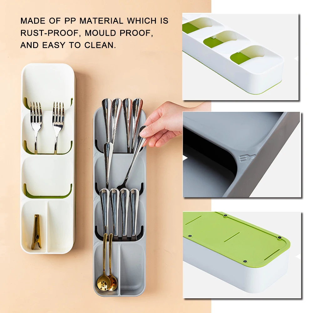 Органайзер для кухонного ящика лоток поднос столовых приборов посуда