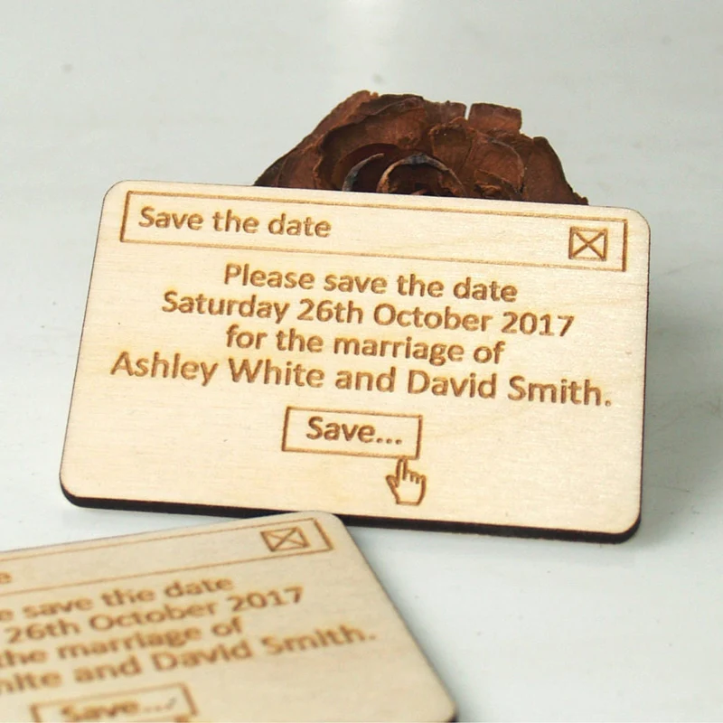 Сохраните дату в рустикальном стиле сохраните магнит на дерево свадебный