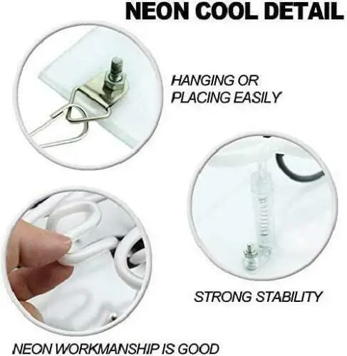 Белая акриловая неоновая лампа на заказ декоративный светильник соблюдайте