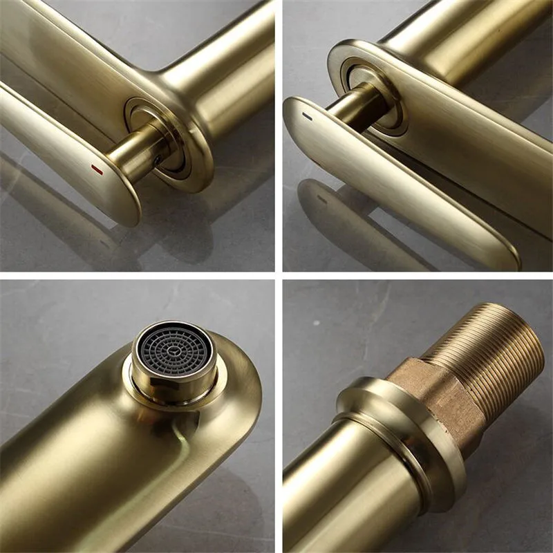 Смесители для раковины в ванной комнате античная латунь смесители горячий и