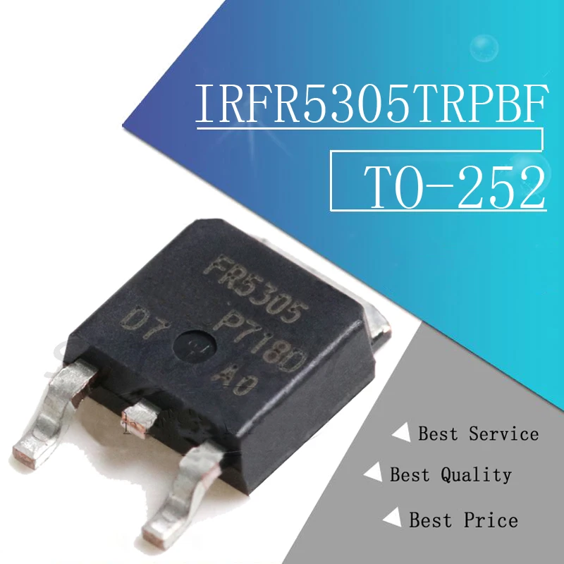 Новые и оригинальные IRFR5305TRPBF TO252 IRFR5305 TO-252 FR5305 10 шт. | Электронные компоненты
