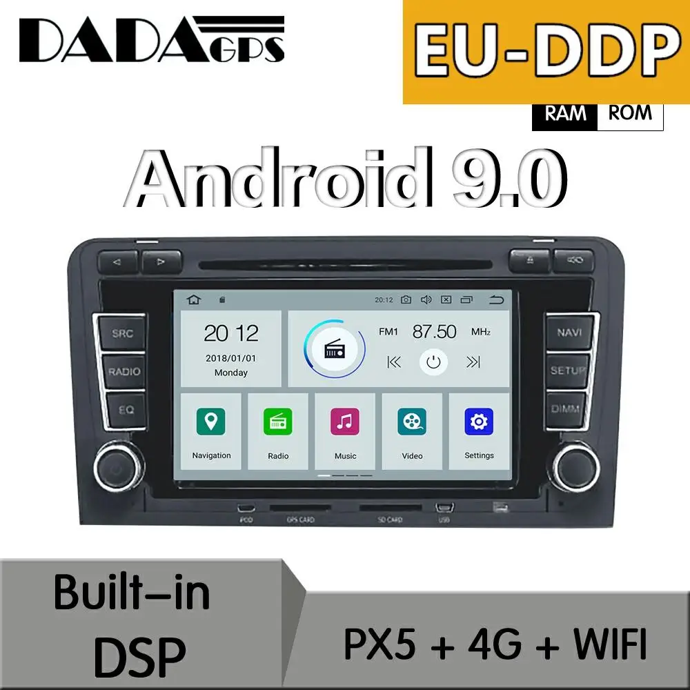 Android 9 0 4 + 64 Гб px5 встроенный DSP Автомобильный мультимедийный DVD-плеер GPS радио для