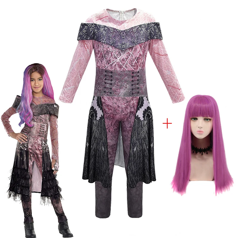 Костюм для девочек на Хэллоуин с париком косплея Одри | Тематическая одежда и