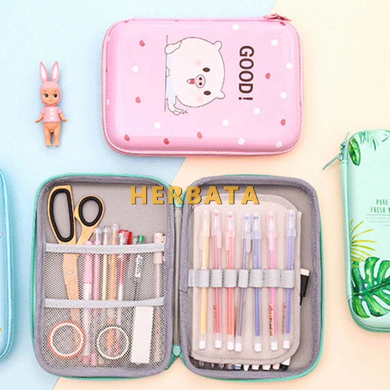 Простой чехол для карандашей большой вместимости маленький свежий Женский