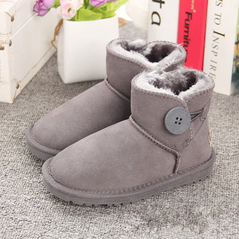 Австралийский бренд зимние ботинки для девочек водонепроницаемые ботильоны