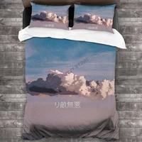 aesthetic cloud bedding set duvet cover pillowcases comforter bedding sets bedclothes