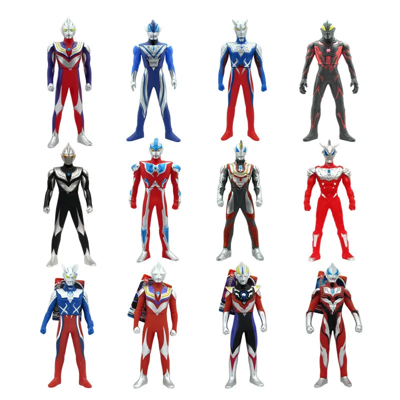 Мягкая резиновая игрушка монстра собранная Ultraman Zero Tiga Belial Battle Kaiju модель