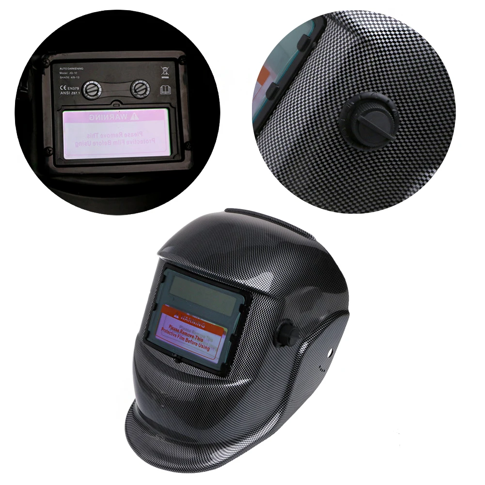 Маска сварочная с автозатемнением шлем фильтром для полировки и сварки линзы