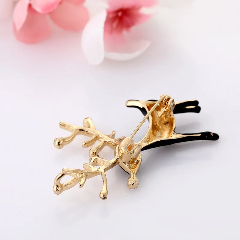 Sika брошь в виде оленя с кристаллами рождественские булавки и броши для женщин