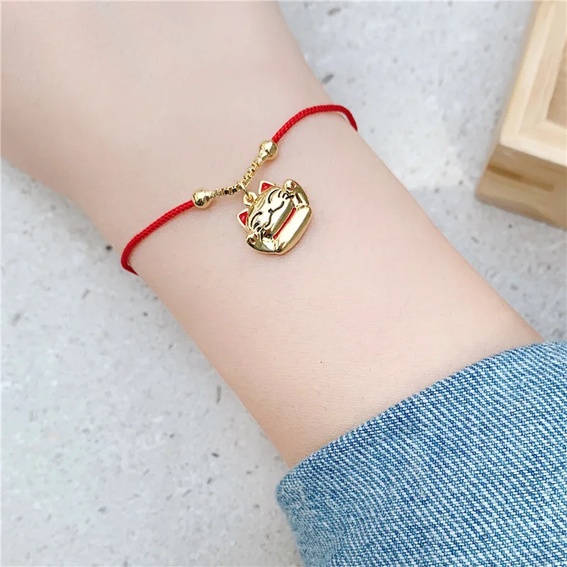 

Lucky Cat Red String Bracelet For Women 2020 New Design Classic Jewelry Bijoux