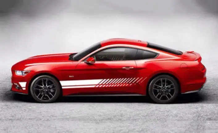 Автомобильная наклейка 2 шт./лот м наклейки сделай сам с обеих сторон гоночные