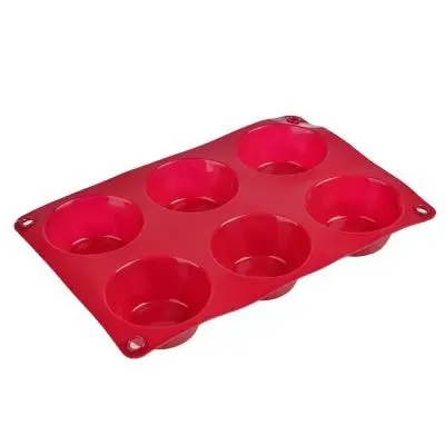 VETTA Форма силиконовая 6 ячеек для булочек 24 5х16 5x3см 3 цвета HS-006D | Дом и сад