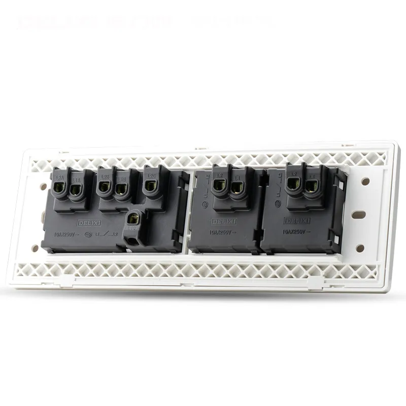 Переключатель розетки настенный выключатель пять одиночных панель управления |