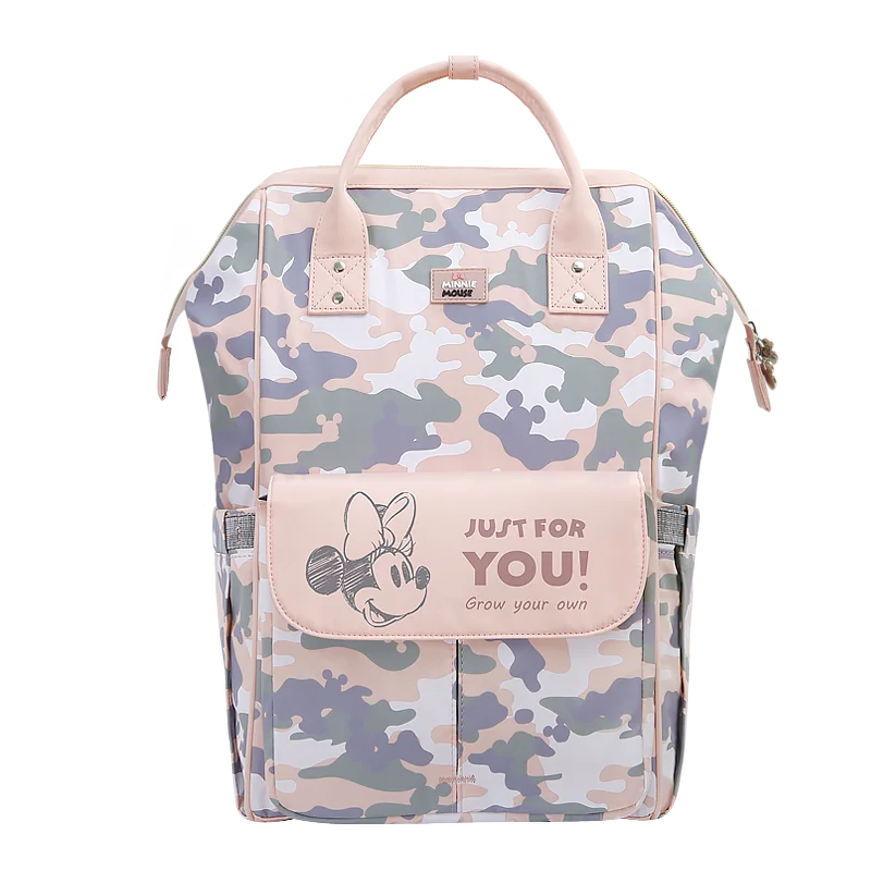 Disney Pink Series Baby Bag USB Diaper Bag Waterproof Mommy Bag Backpack For Travel Maternity Stroller Bag Colorful Large 2020 images - 6