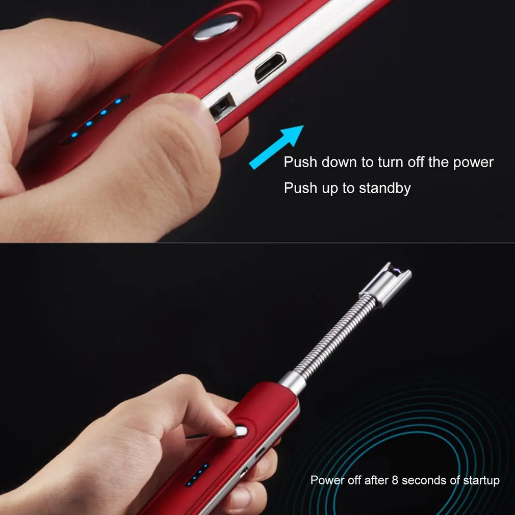 USB Pulse для приготовления пищи зажигалка кемпинга шланг электрическая