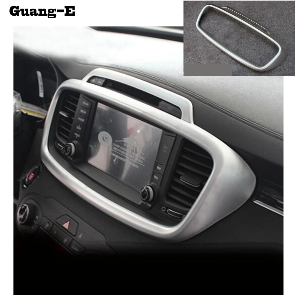 

Car Vent Outlet Console Control Navigation Air-Condition Volume Switch Trim Frame For Kia Sorento L 2015 2016 2017
