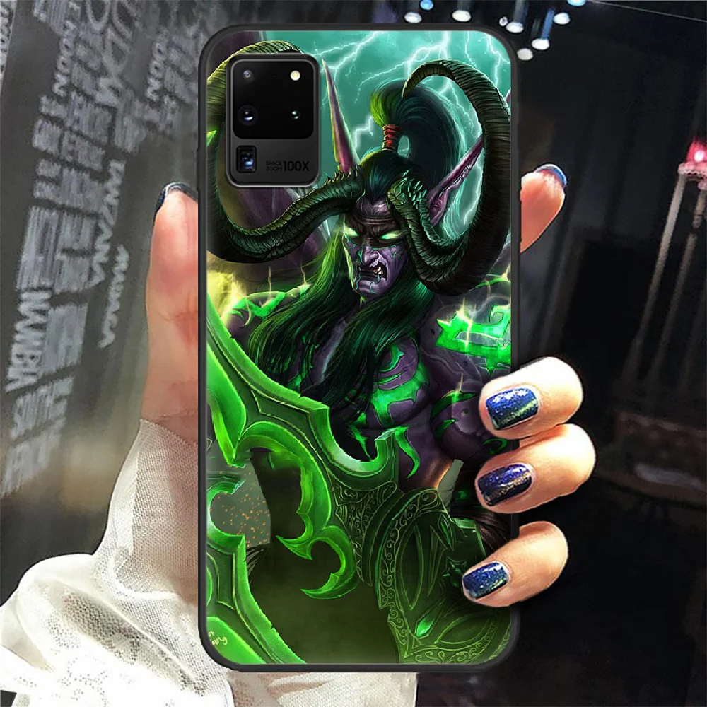 

Illidan World Of Warcraft Phone Case Cover Hull For Samsung Galaxy S 6 7 8 9 10 e 20 Edge Note 8 9 10 Plus black Shell Trend