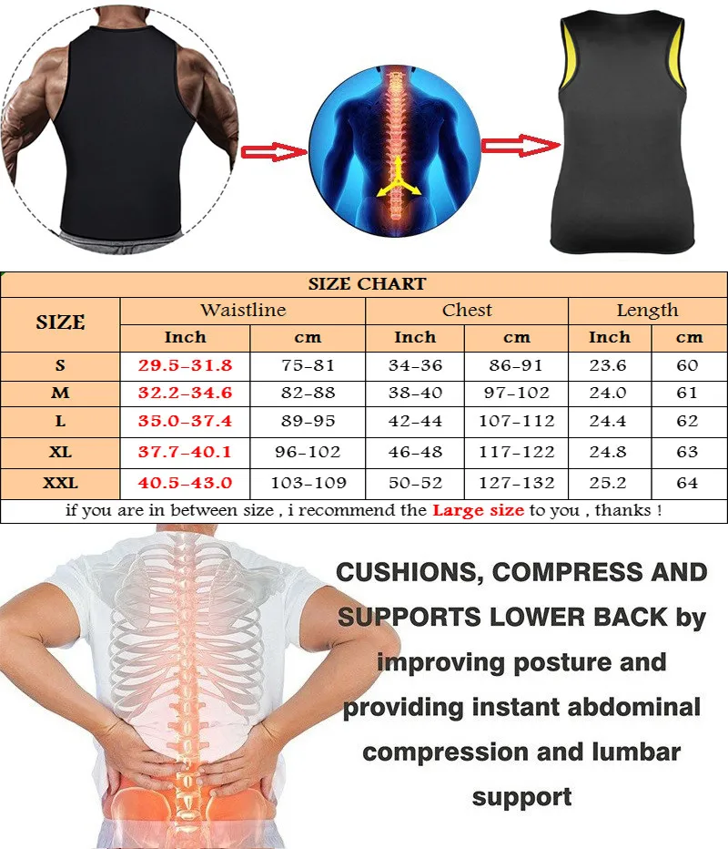 NINGMI Gym Shirt Compression Tank Top Men Neoprene Sauna Waist Trainer Body Shaper Fitness Tights Modeling Belt Sports Top Vest