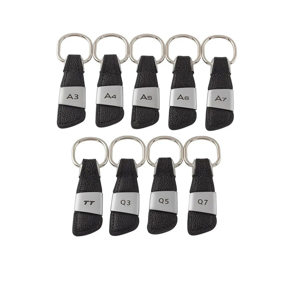 

Car Keychain For Audi A3 A4 A5 A6 A7 Q3 Q5 Q7 TT Metal Key Ring Auto Key Chain Key Ring Keyfob