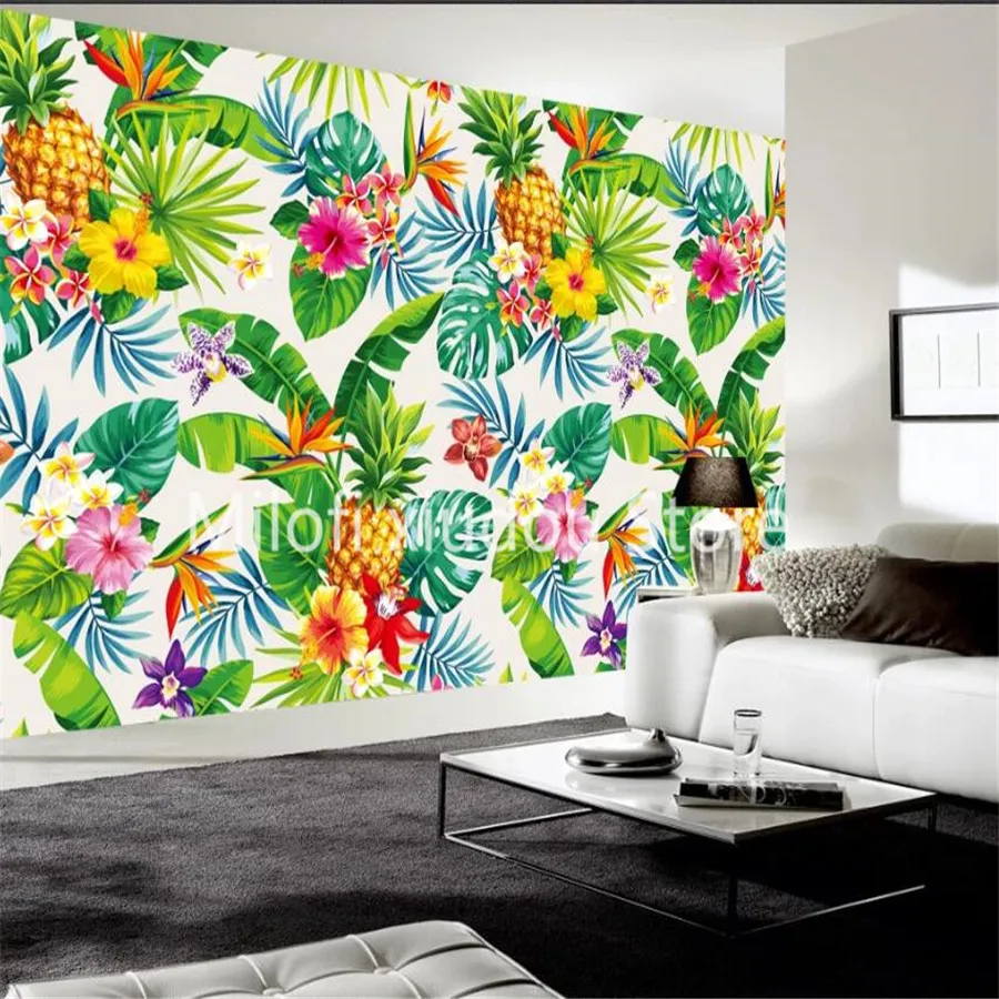 Пользовательские 3d росписи современный минималист растение из тропического