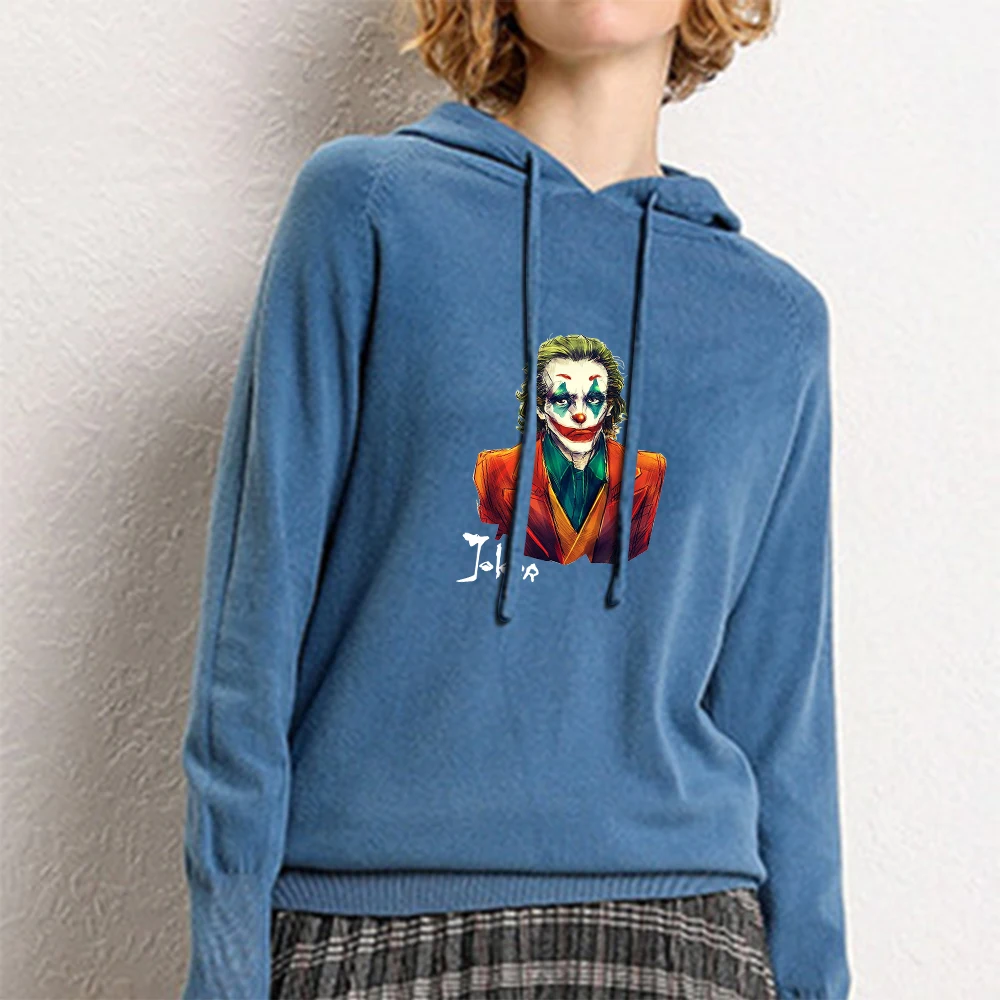 

JOKER Women Long Sleeve Pullover Harajuku 2019 Autumn Winter Coat thin Sweater Female