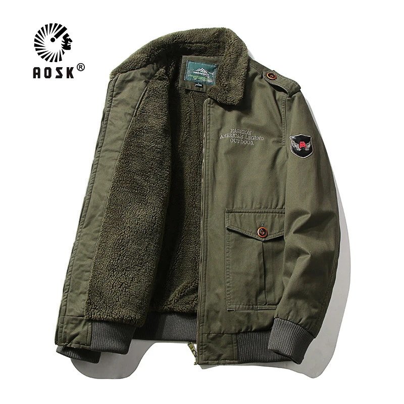 Мужская хлопковая куртка в стиле милитари пилота ВВС MA1 2019 Теплая мужская с