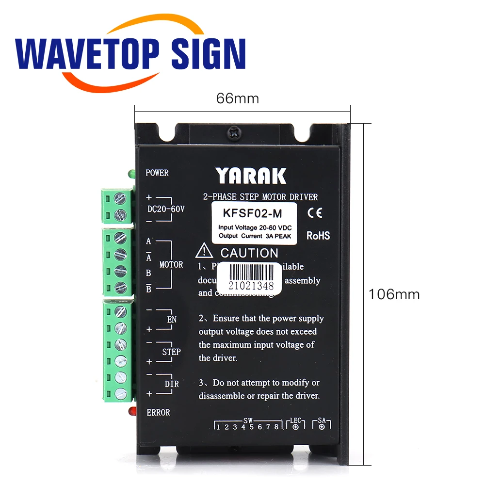 WaveTopSign Yueming Драйвер шагового двигателя YARAK KFSF02 M вместо Y2S3060 для Лазерная