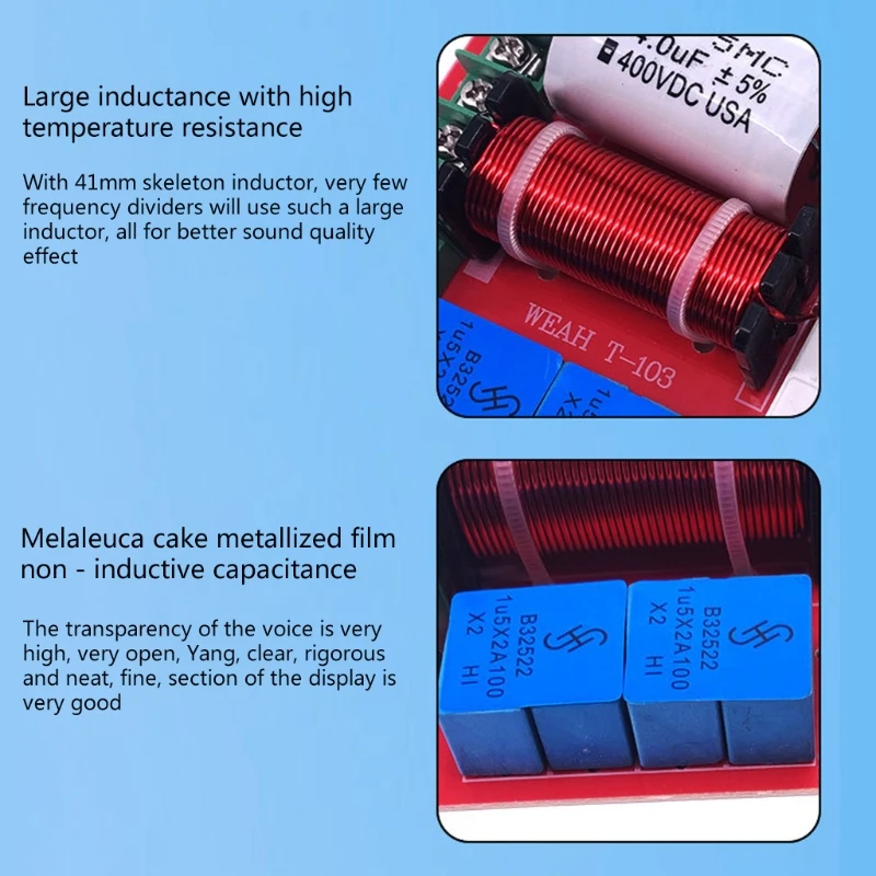 Аудио динамик твитер кроссовер чистый делитель частоты Регулируемая частота