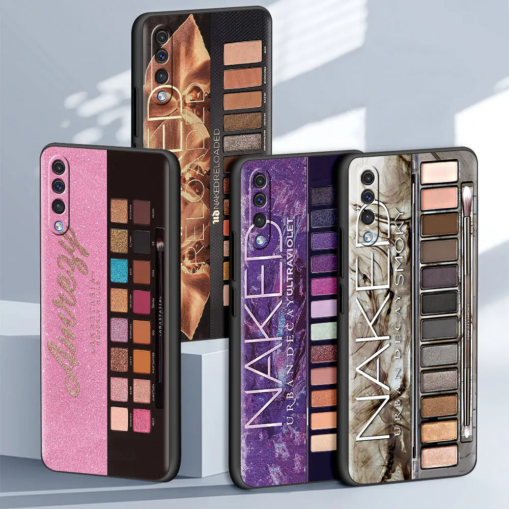 

Makeup Eyeshadow Palette TPU Case For Samsung Galaxy A50 A70 A10 A30 M31 A20e A20s A10s M30s A40 M51 A90 Black Soft Phone Cover