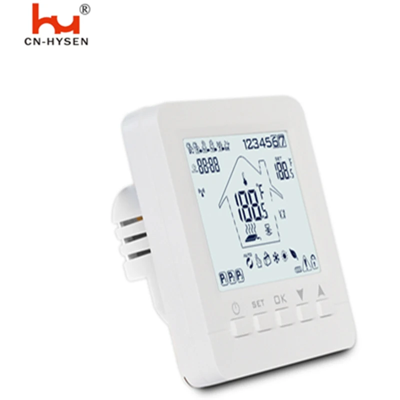 Безопасный термостат RS485 Tuya с Wi-Fi управлением HYSEN HY02B05 BW | Инструменты