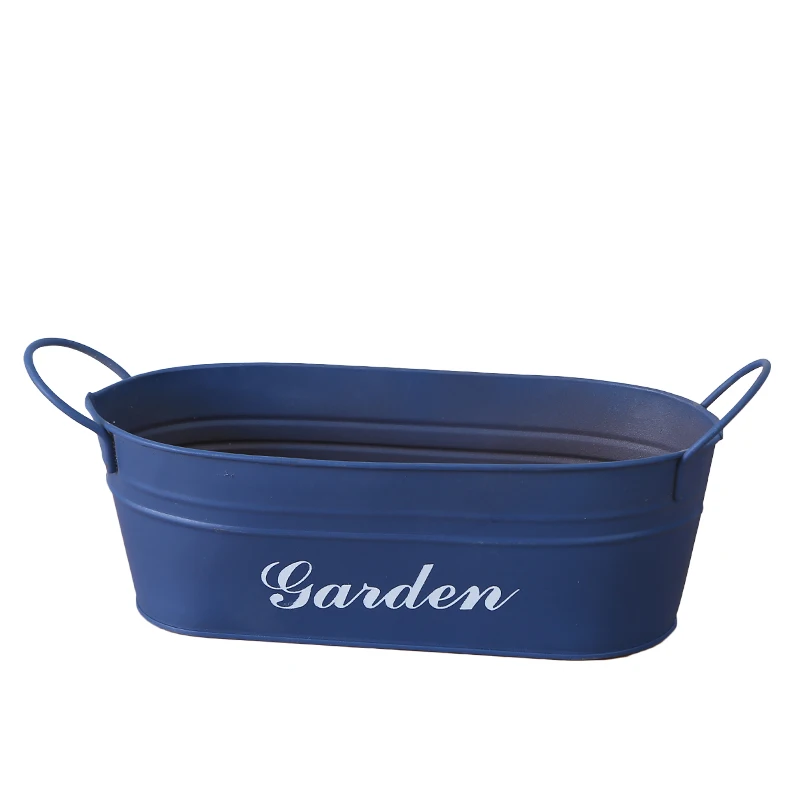 Ретро жестяной вазон для цветов садовый цветочный горшок суккулентных растений