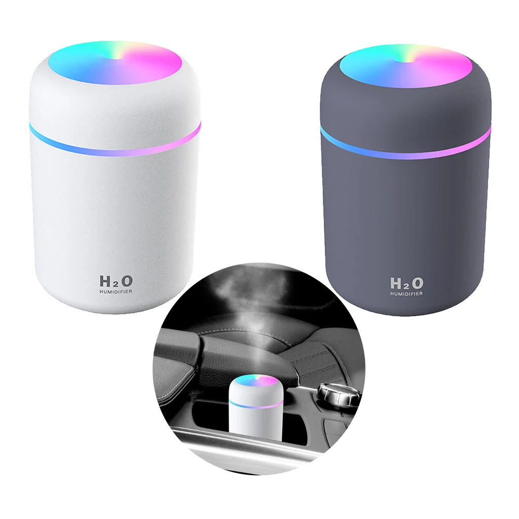 

2pcs Portable 300mL Humidifier USB Aromatherapy Essential Oil Diffuser