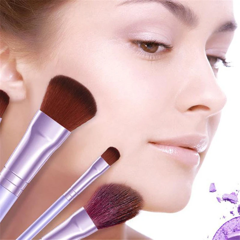 Лучшие 7 шт. кисти для макияжа Тени век Румяна бровей портативные мягкие