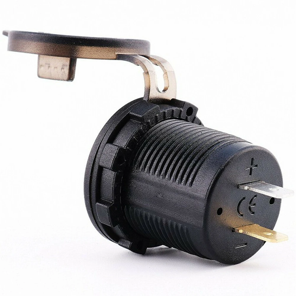 

Blue Socket LED ATV Motorcycle USB Fast Meter Waterproof Useful Durable