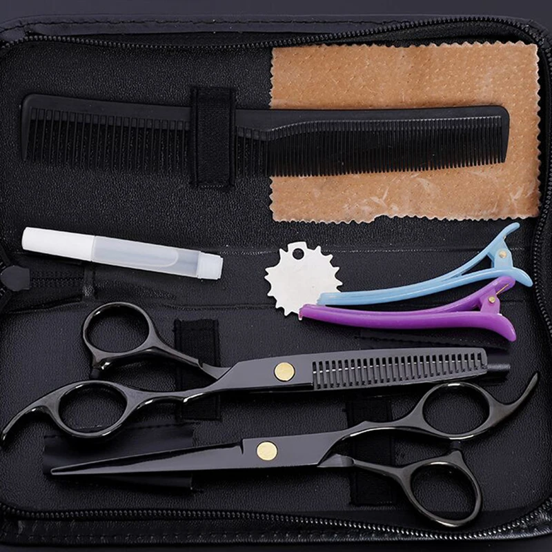 

Professional Hair Scissors Sharp Blade Hair Cutting Haircut 6.0 Barber Scissors Salon Hairdressing Scissors Set