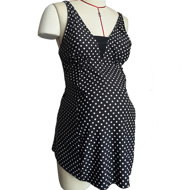 Купальник для беременных размера плюс купальник женский в горошек бикини