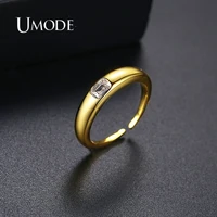 umode glossy oval australia rhinestone cubic zirconia rings for women fashion jewelry pendientes mujer christmas gifts ur0655
