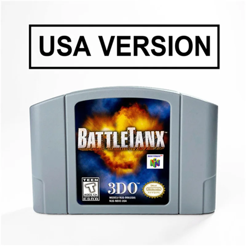 

BattleTanx or Battle Tanx Global Assault For 64 Bit Video Game Cartridge USA Version NTSC Format