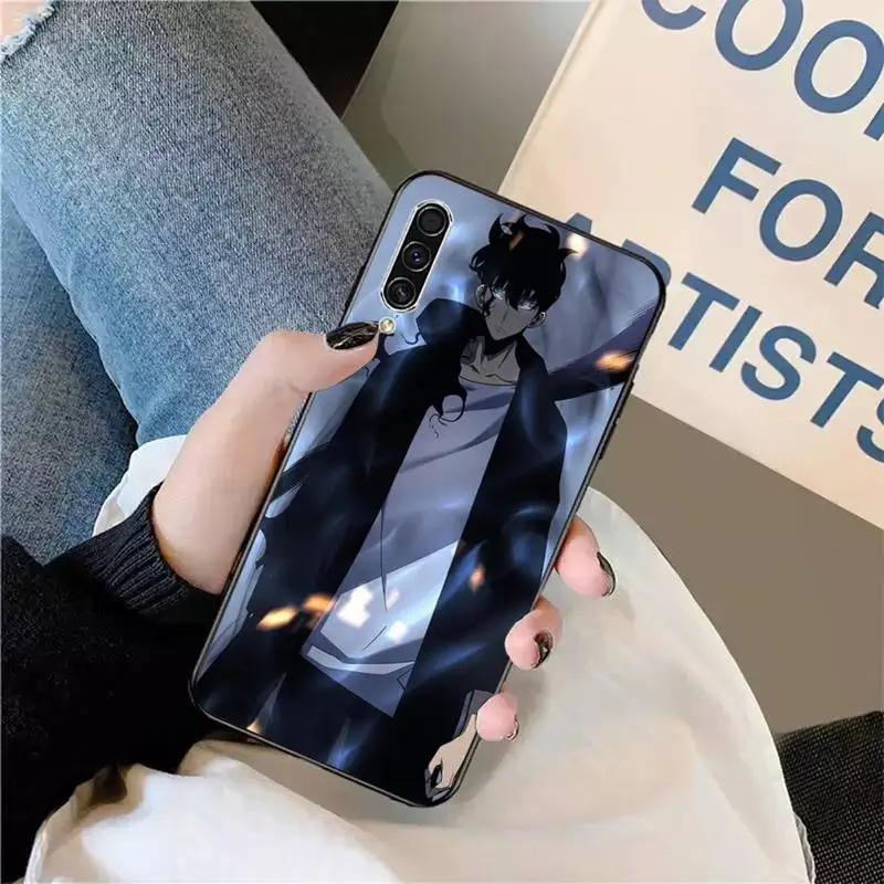 

Solo leveling Japan anime Phone Case For Samsung galaxy S 9 10 20 A 10 21 30 31 40 50 51 71 s note 20 j 4 2018 plus