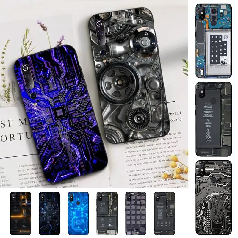 

FHNBLJ motherboard Circuit board Phone Case for Xiaomi mi 9 8 10 5 6 lite F1 SE Max 3 2 mix 2s