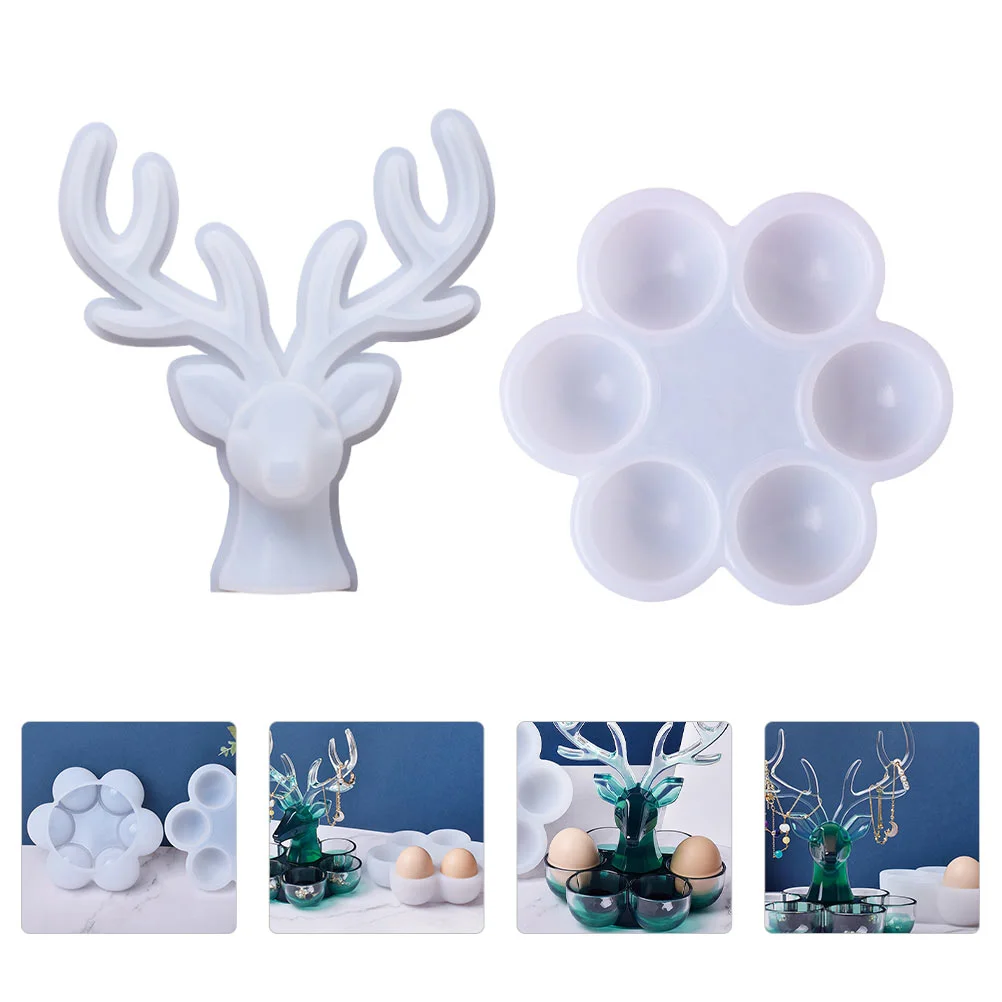 

1 Набор силиконовых шкатулок для хранения ювелирных изделий, формы «сделай сам» для демонстрации сережек